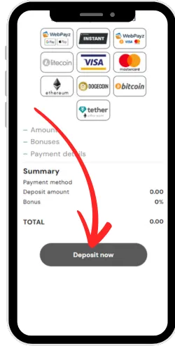 Deposit in AUD