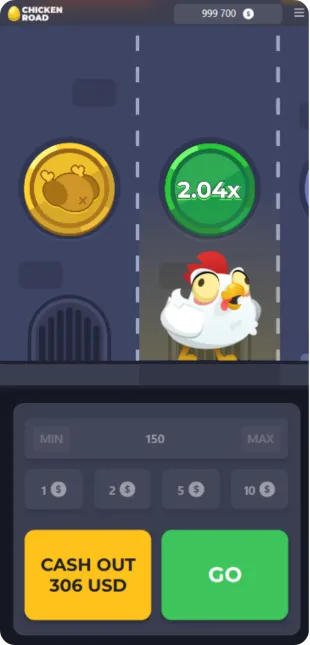 Chicken Road mobile interface