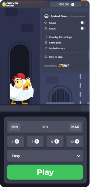 Chicken Road bet limits screen
