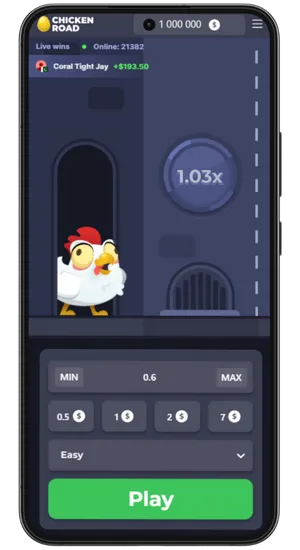 Launch application Chicken Road from home screen
