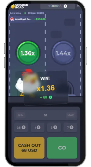 Win Collected x1.36 Multiplier
