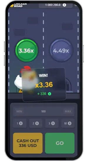 Chicken Road Spiel Gewinn mit x336 Multiplikator