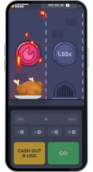 Chicken Road forlorad runda med grillad kyckling