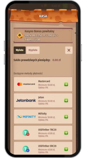 Wpłać środki w PLN