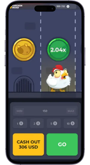 Chicken Road mobile interface
